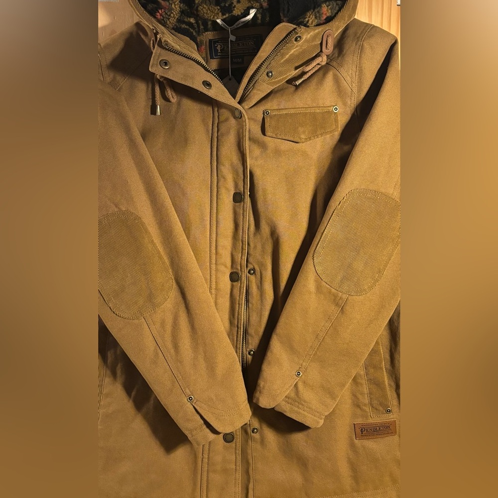 Pendleton Women's Marias Canvas Cord Trim Parka (NWT) - Picture 9 of 15
